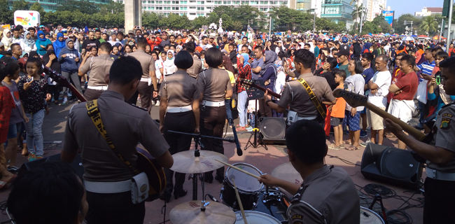 PMJ Rutin Konser Sosialisasi Patuh Lalu Lintas Di Kawasan CFD
