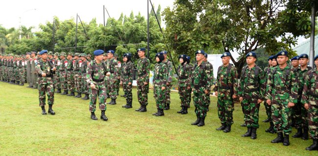 105 Perwira Siswa Sekkau Latihan Perang