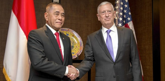 Teroris Dan Alutsista Jadi Topik Pembicaran Ryamizard Dengan Mattis