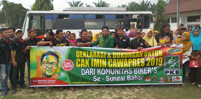 Pecinta Motor Muaro Jambi Deklarasi Dukungan Untuk Cak Imin
