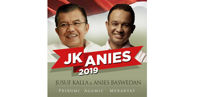 JK-Anies: Pribumi, Agamis, Merakyat