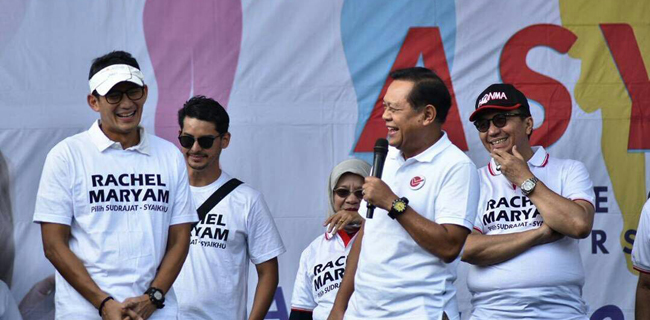 Sandiaga Uno "Turun Gunung" Promosikan Pasangan Asyik