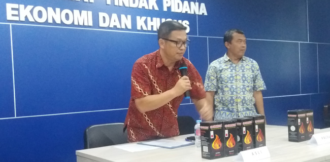 Bareskrim Bongkar Pemalsu Produk Arang Untuk Shisha