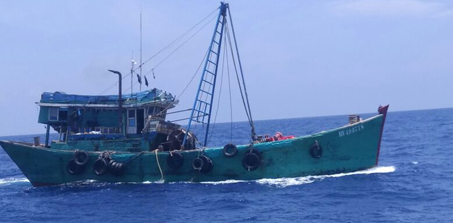 Tiga Kapal Berbendera Vietnam Ditangkap Di Perairan Natuna