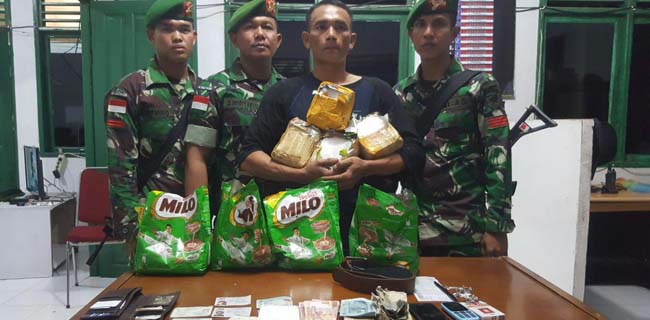 Sudah 14,6 Kg Sabu Dari Malaysia Digagalkan Satgas Pamtas