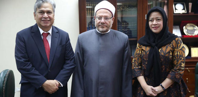 Menteri Puan Gandeng Grand Sheikh Al Azhar Syiarkan Islam Moderat