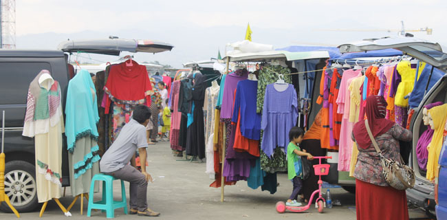 Tempat Relokasi Pedagang Pasar Tasik Diperkeras Aspal
