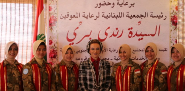 Prajurit TNI Peringati Mother's Day Di Lebanon