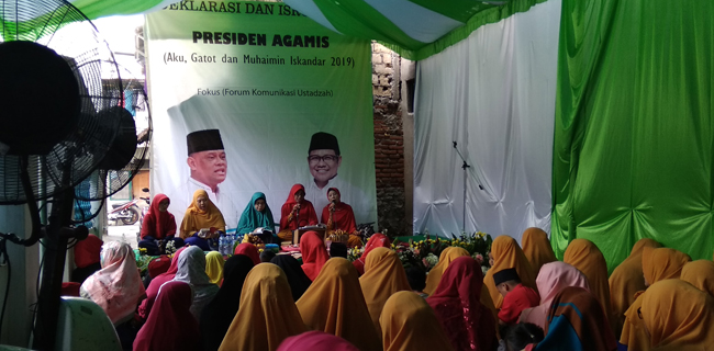 Deklarasi "Aku, Gatot, Dan Muhaimin 2019" Diisi Pengajian Ibu-Ibu
