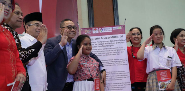 Hardiknas, Zulkifli Hasan Pimpin Deklarasi Implementasi Pengajaran Pendidikan Pancasila