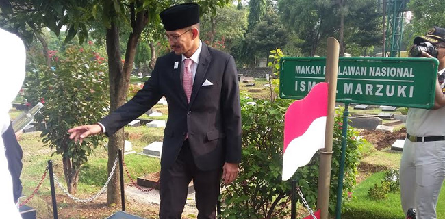 Di Makam MH Thamrin Dan Ismail Marzuki, Sandi Ajak Masyarakat Tak Lupa Sejarah
