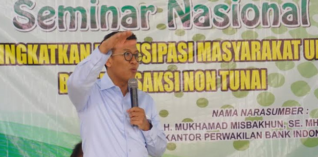 Misbakhun Ajak Mahasiswa Ikut Gerakan Non Tunai