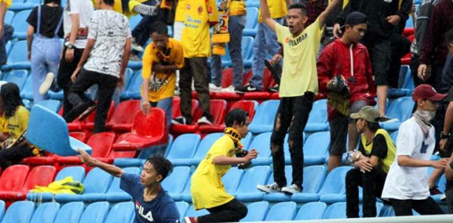 Polri Sudah Kantongi Muka Perusak Stadion Jakabaring