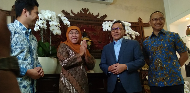Khofifah Temui Zulkifli Minta Dukungan PAN Di DPRD Jatim