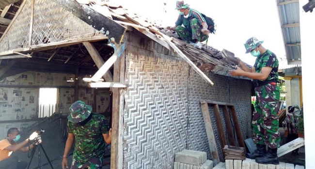 TNI AD Mulai Renovasi Rumah Zohri, Juara Dunia Lari Cepat