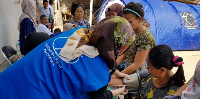 Jamaah Ahmadiyah Terjun Bantu Korban Gempa Lombok