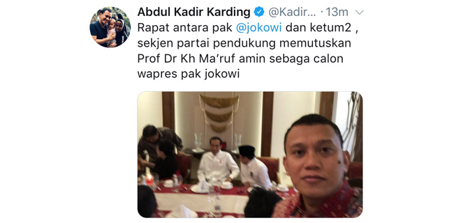 Sekjen PKB: Jokowi Putuskan Ma'ruf Amin Cawapres