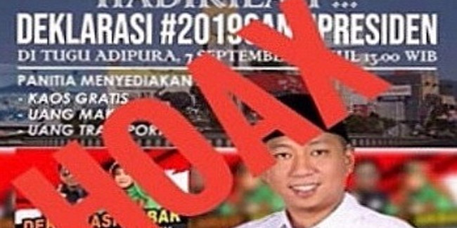 Kader Gerindra Dicatut Poster Ganti Presiden Berhadiah Kaos, Makanan Dan Uang