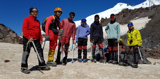 Tim Garuda Muda RMOL Siap-siap Kibarkan Merah Putih Di Puncak Tertinggi Elbrus
