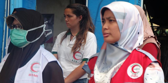 Relawan Bule Khidmat Ikuti Upacara HUT Ke-73 RI di Lombok