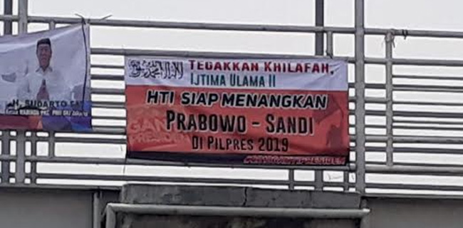 Gerindra: Spanduk HTI Dukung Prabowo-Sandi Fitnah<i>!</i>
