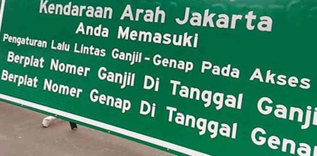 Ganjil Genap Tak Berlaku Lagi di Jalan Metro Pondok Indah