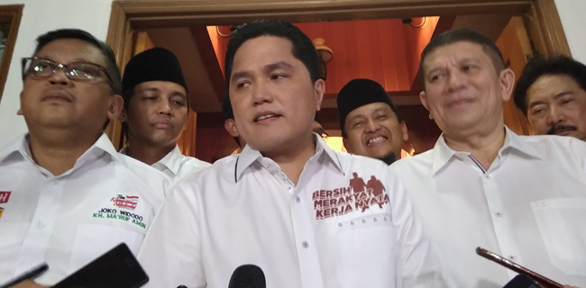 Erick Mengaku Tak Menawarkan Apapun Ke Tim Jokowi-Ma'ruf