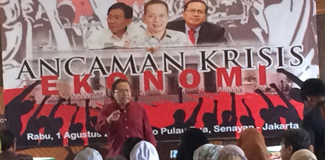 Rizal Ramli Kembali Ingatkan Ekonomi Nasional Mengarah Pada Krisis