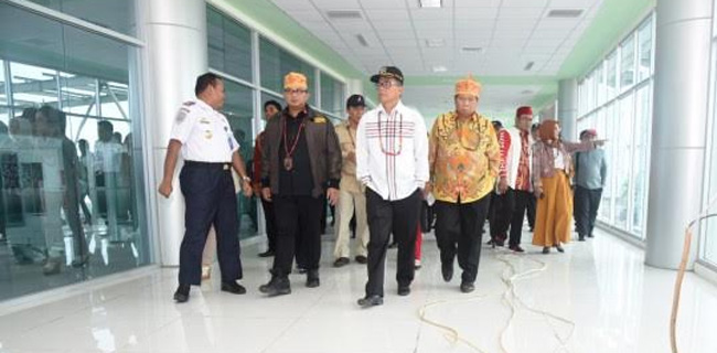 Komisi V Tinjau Progress Pembangunan Terminal Bandara Tjilik Riwut