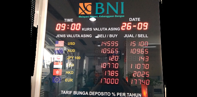 Hari Ini, Bank Nasional Sudah Jual Dolar Di Level Rp 15.000