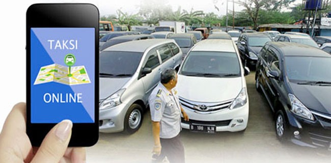 Demo Taksi Online Pasang Spanduk 2019 Ganti Aplikator