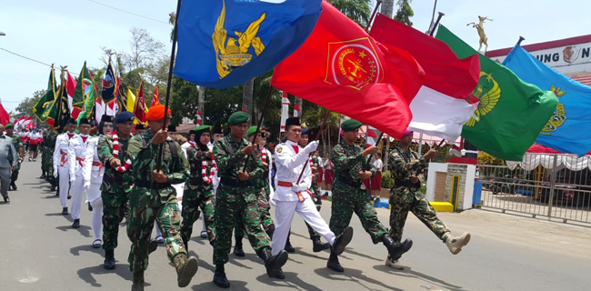 Flag Relay Merah Putih HUT Ke-73 TNI Berakhir Di Merauke