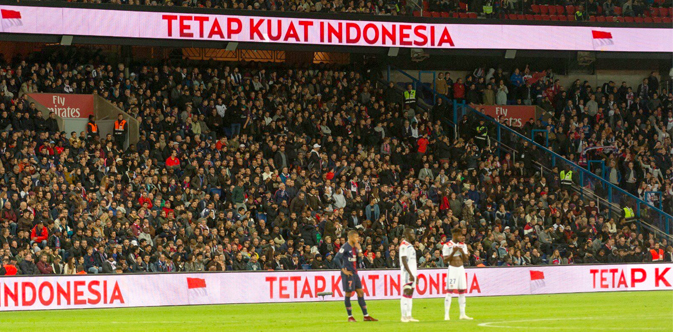 Dukungan Untuk Indonesia Di Pertandingan PSG-Olympique Lyon