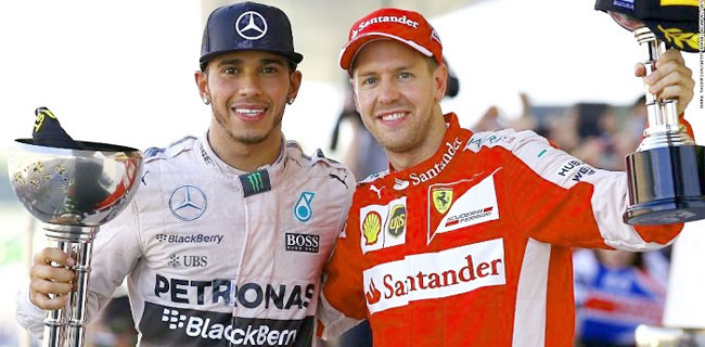 Vettel Tak Sungkan Sanjung Hamilton