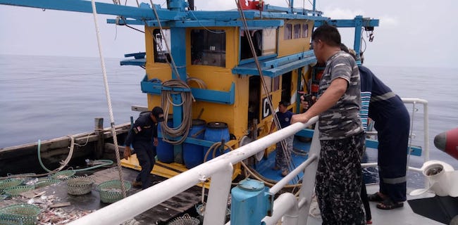 Masuk Perairan Belawan, Kapal Malaysia Ditangkap Bakamla