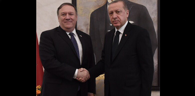 Setelah Raja Salman, Menlu AS Mike Pompeo Menemui Presiden Erdogan