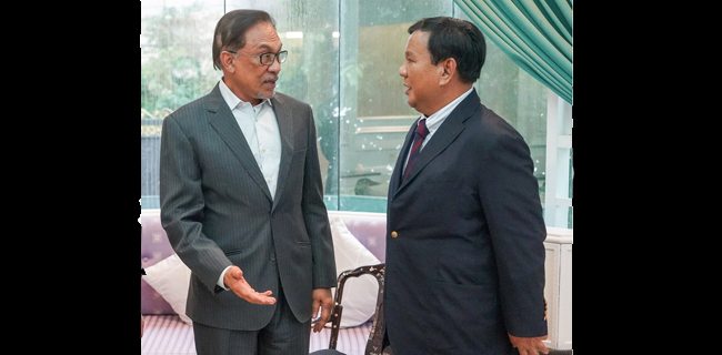 Di Tangan Prabowo Dan Anwar, Indonesia-Malaysia Kembali Merajut Hubungan Bangsa Serumpun