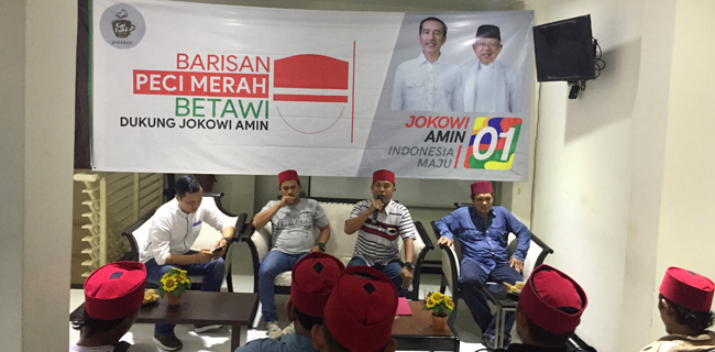 Barisan Peci Merah Betawi Siap Menangkan Jokowi-Ma'ruf