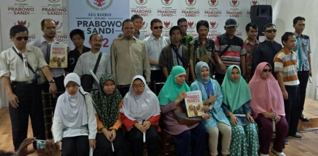 Penyandang Disabilitas Indonesia Salut Dengan Kepedulian Prabowo-Sandi