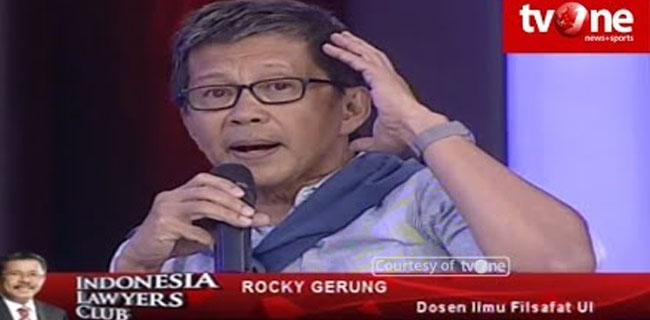 Rocky Gerung: Kata Dungu Saya Tidak Ada Artinya Lagi Dibanding Sontoloyo