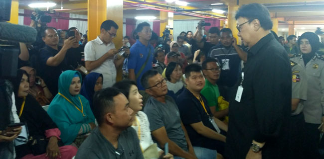 Mendagri Tjahjo Disambut Dingin Keluarga Korban