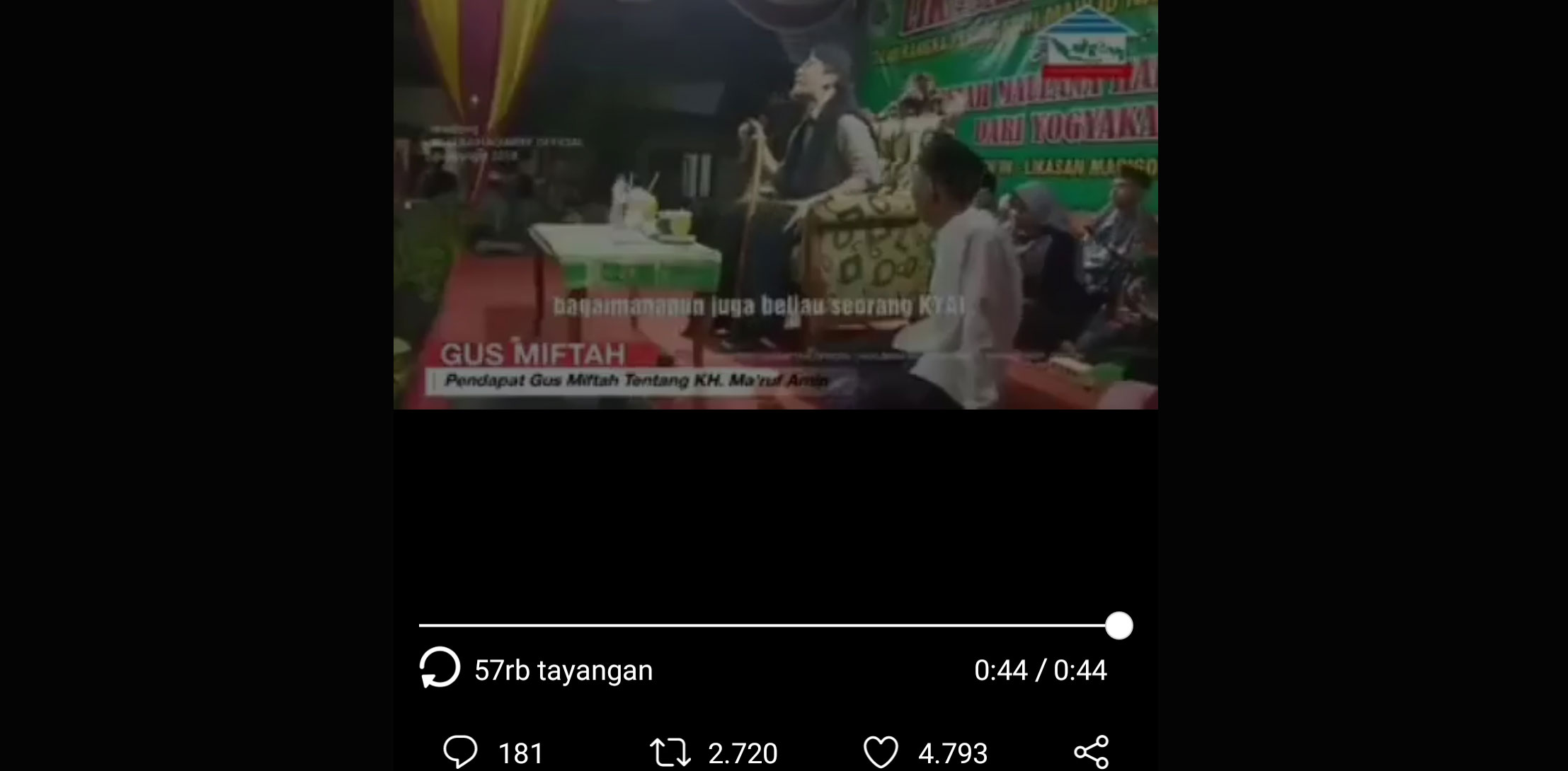 Bakal Viral, Gus Miftah Ceramah Warga NU Tak Wajib Pilih Ma'ruf Amin