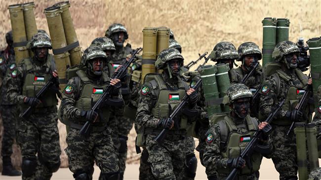 Rayakan HUT Ke-31, Hamas Gelar Parade Militer