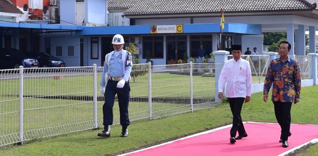 Dari Yogyakarta, Presiden Jokowi Langsung Terbang Ke Lampung