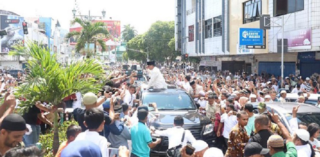 Sambutan Meriah Kepada Prabowo Pertanda Rakyat Ingin Presiden Baru