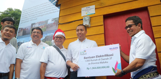 PLN Sambung Listrik Gratis Di Daerah 3T Maluku