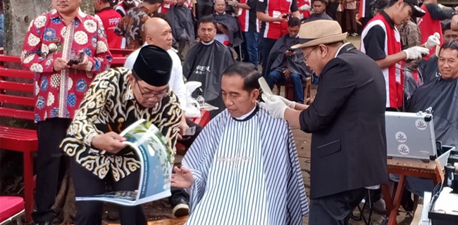 Kira-Kira Habiskan Anggaran Berapa Presiden Jokowi Pamer Cukur, Demokrat: Miliaran Rupiah<i>!</i>