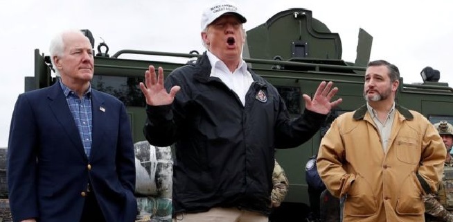 Soal Tembok Perbatasan, Trump: Saya Punya Hak Mutlak Nyatakan Darurat Nasional