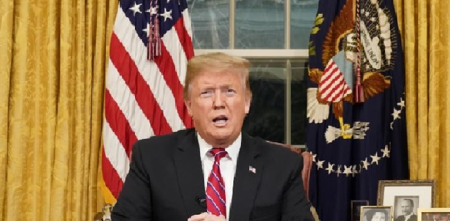 Cari Dukungan Publik, Trump Bersikeras Minta Anggaran Untuk Tembok Perbatasan