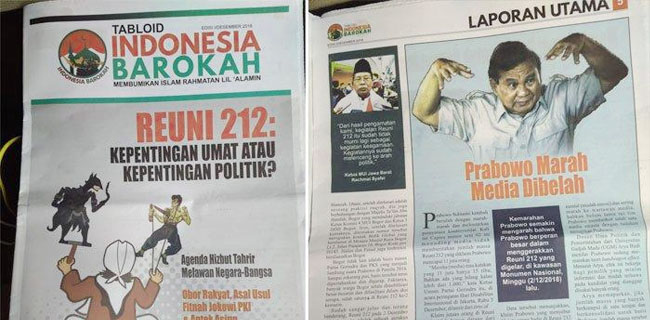 Tabloid Indonesia Barokah Disimpan di Ruang Pimpinan